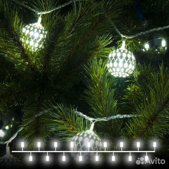 Электрогирлянда комнатная Eurosvet Нить 2.8м 20 ла