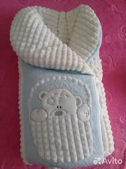 Конверт одеяло на выписку весна осень