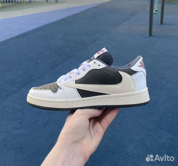 Кроссовки nike air jordan 1 low travis scott