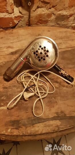 Старинный фен AEG, Германия, 1920е годы