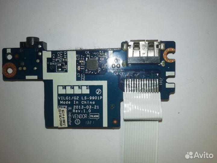 Плата модуль звука, картридера, USB, Lenovo G505S