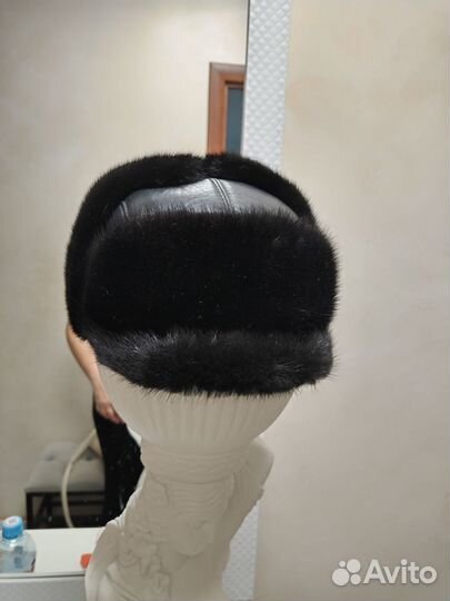 Норковая мужская шапка. Почти новая