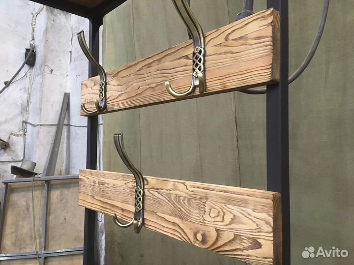 Вешалка настенная, напольная, лофт, в прихожую