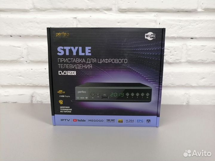 Приставка Perfeo DVB-T2/C style для цифрового TV