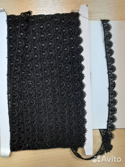 Мерсеризованное хлопковое кружево шир.15мм 5 видов