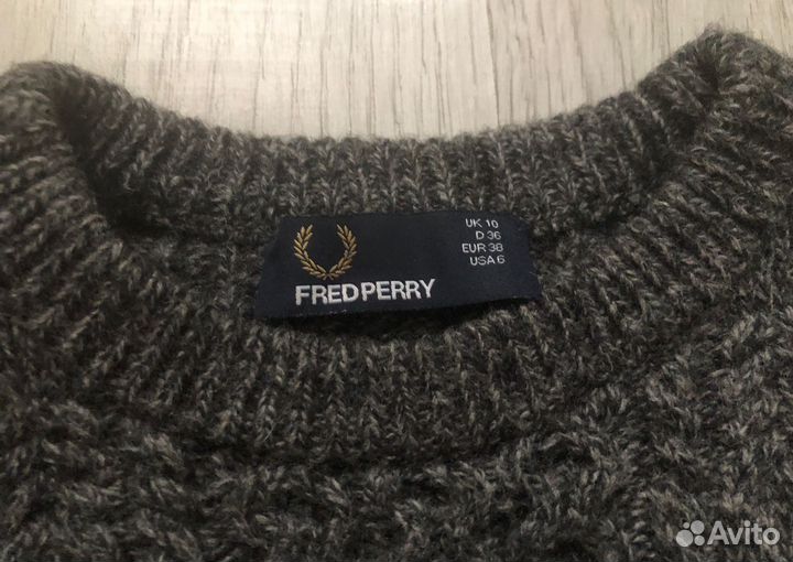 Fred perry свитер, шерсть Оригинал