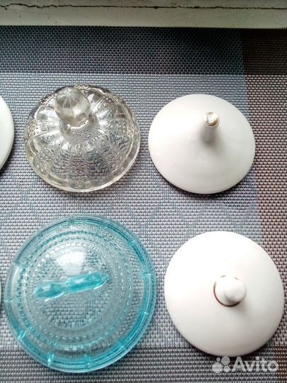 Крышки для чайников, сахарниц фарфор, стекло СССР