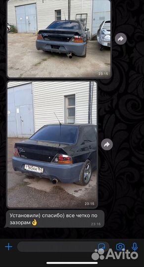 Задний бампер от Mitsubishi Lancer Evolution