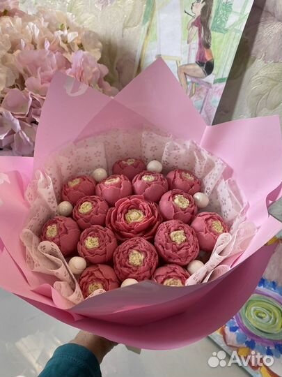 Шоколадные пионы,розы