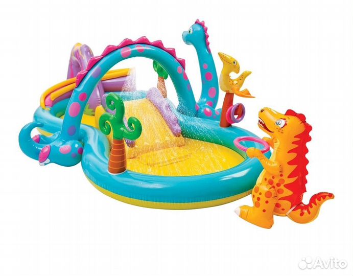 Надувной Игровой центр с горкой