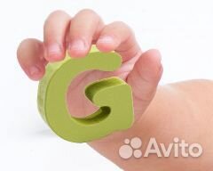 Деревянный Пазл с буквами алфавита большой