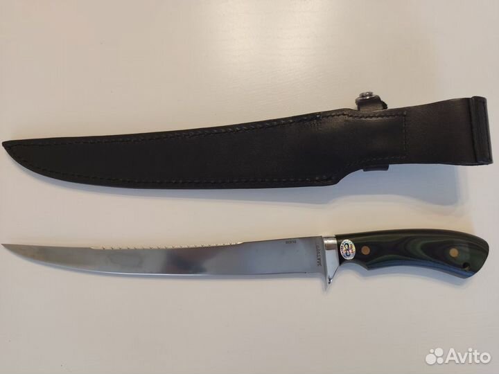 Нож Мастер-Фиш (G10) карельская берёза