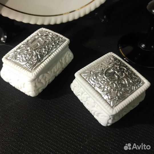 Фарфоровые шкатулки для свадебных колец