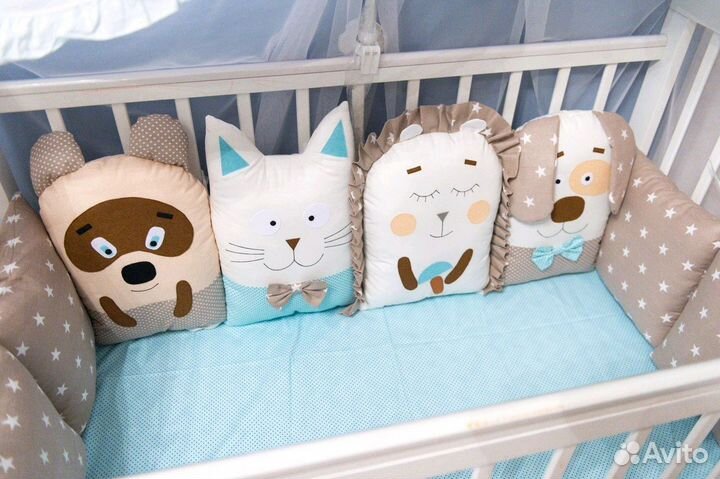 Бортики в детскую кроватку