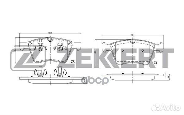 Колодки торм. диск. передн. MB GL-Class (X164)