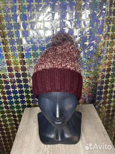 Шапка зимняя с помпоном