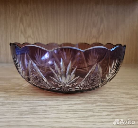 Ваза марганцевое стекло СССР