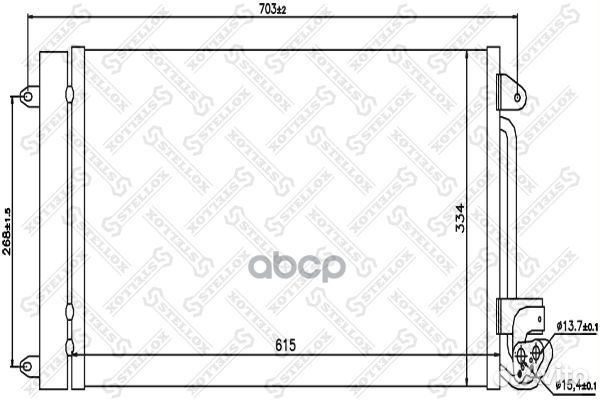 10-45199-SX радиатор конд Seat Ibiza 1.2/1.4-1