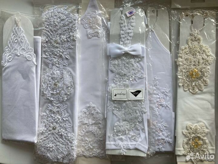 Перчатки вечерние новые(выпускной, свадьба)