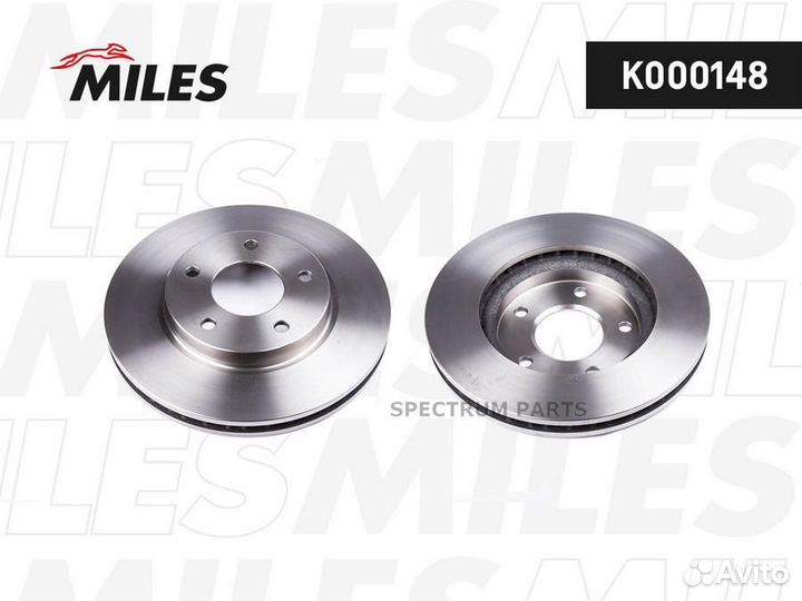 Miles K000148 Диск тормозной передний D276мм. mits