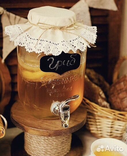 Банка с краном 3л/лимонадник/ Деспенсор/ для гриба