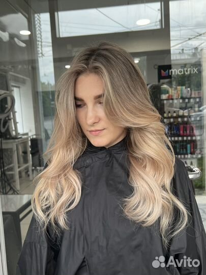 Окрашивание волос, стрижки