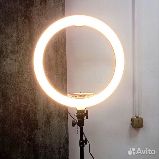Кольцевая диодная Лампа свет 45 см штатив + пульт