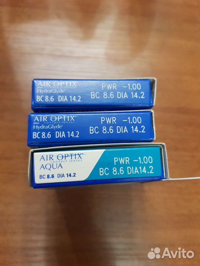 Линзы Air optix -1,00, 11шт