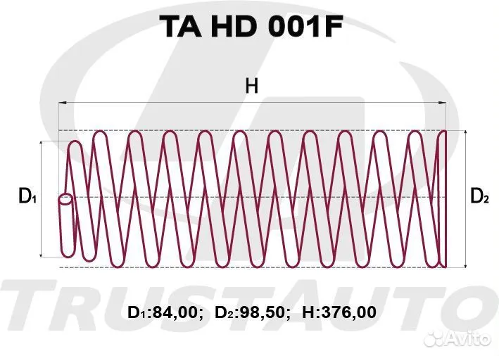 Пружины передние усиленные Honda CR-V RD1/2