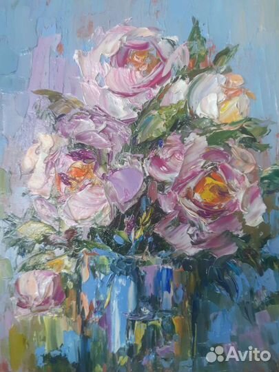 Картины маслом на холсте цветы