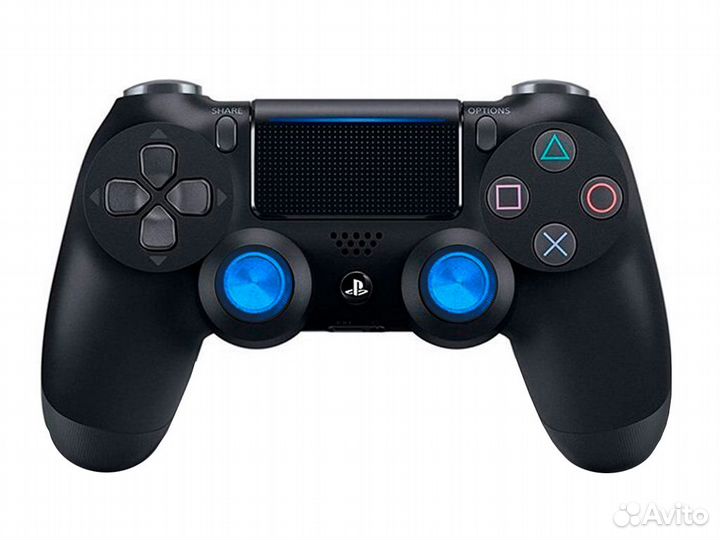 Запасные алюминиевые аналоговые стики DualShock 4 (синие)