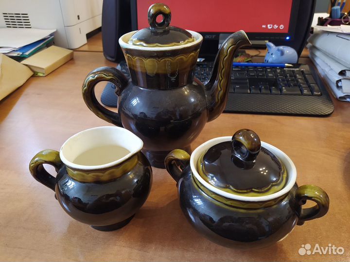 Чайный и кофейный сервизы керамика