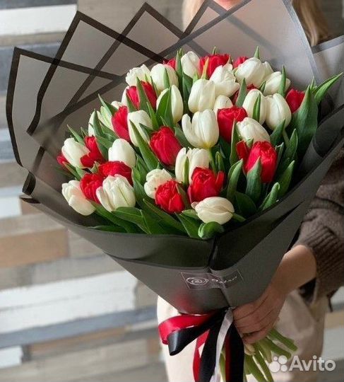 Букет из тюльпанов доставка