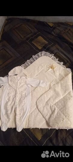 Конверт, комбинезон на выписку для новорожденных