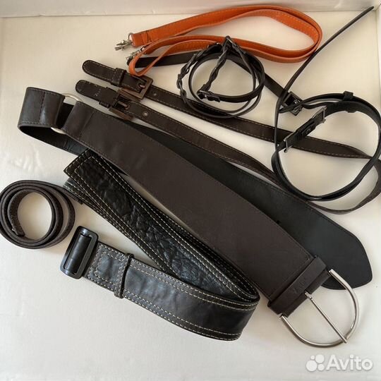 Ремни кожаные
