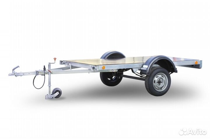Прицеп Крепыш 2,5х1,26 с тентом 1,5 метра