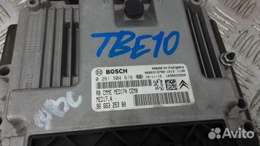 Блок управления двигателем peugeot 308 1 (TBE10PF0