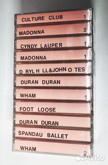 Аудиокассеты TDK, sony, maxell с записью 11 шт