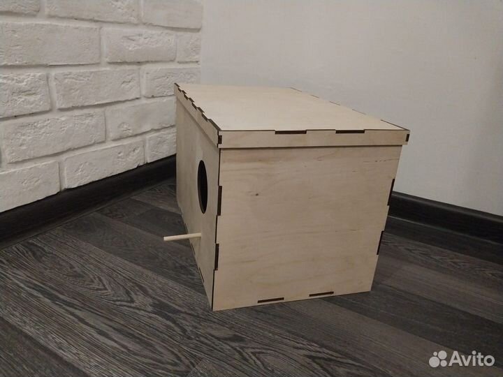 Гнездовой домик для попугаев для корелл