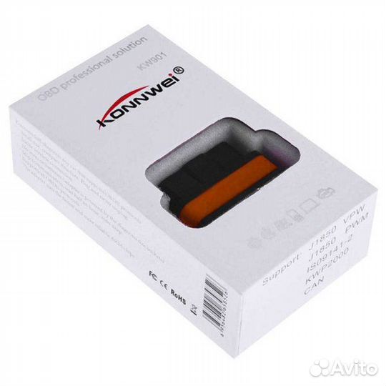 Авто сканер OBD konnwei KW-901 (OBD2 V2.1 Bluetoot