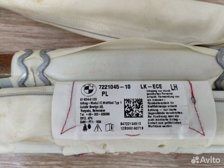 Подушка безопасности боковая левая Bmw 3 F30