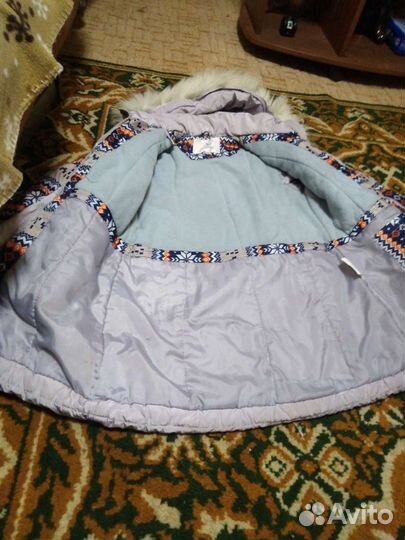 Куртка зимняя на девочку на рост 134
