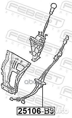 Трос коробки передач peugeot partner Tepee