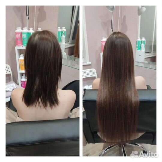 Наращивание волос биопротеин