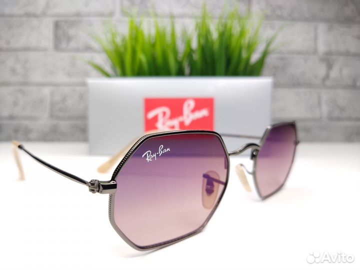 Ray Ban Octagonal 3556 Зеркальный Коричневый