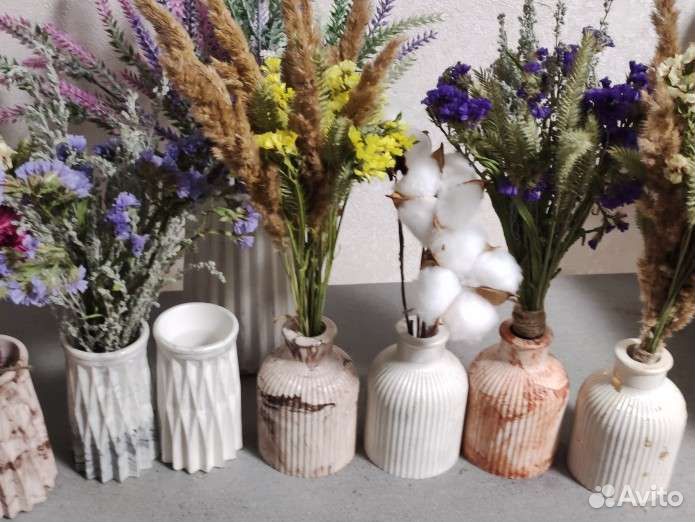 Букетики из сухоцветов