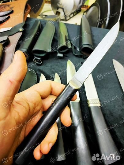 Бичак малый. Карачаевский нож. Дамаск