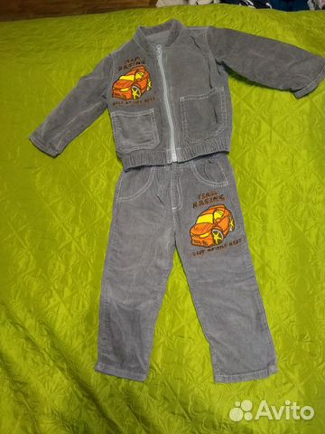 Вельветовый костюм для мальчика размер 86 см., воз