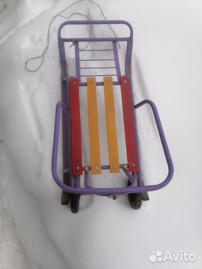 Детские санки с колесами