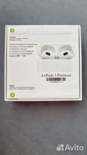 Беспроводные наушники apple airpods 3